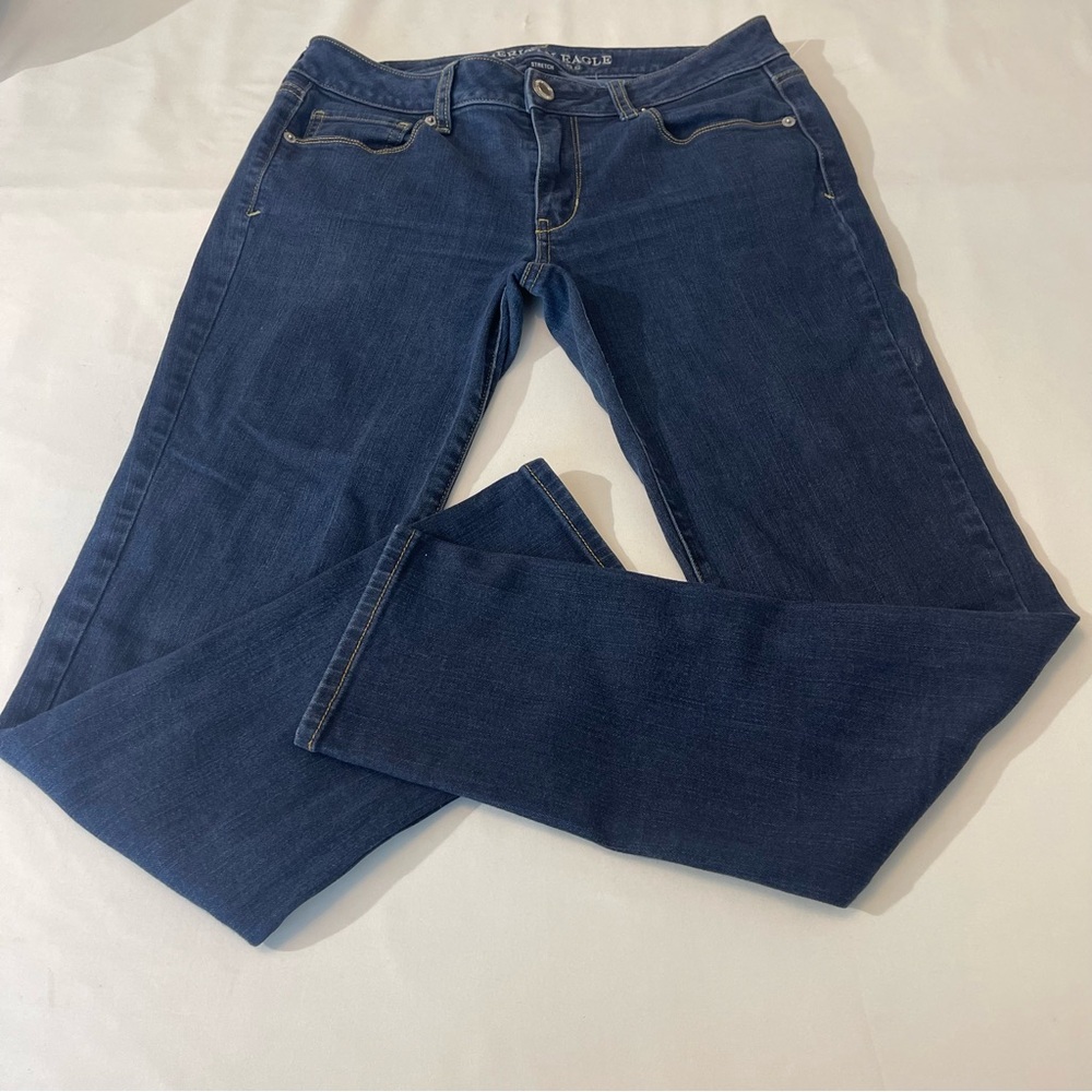 AMERICAN EAGLE STRETCH SKINNY WOMENS JEANS , SZ 8, VERY GOOD CONDITION P…